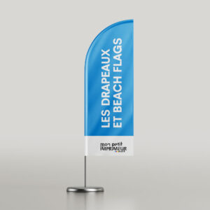 Impression de drapeaux, d’oriflammes et de beach flags
